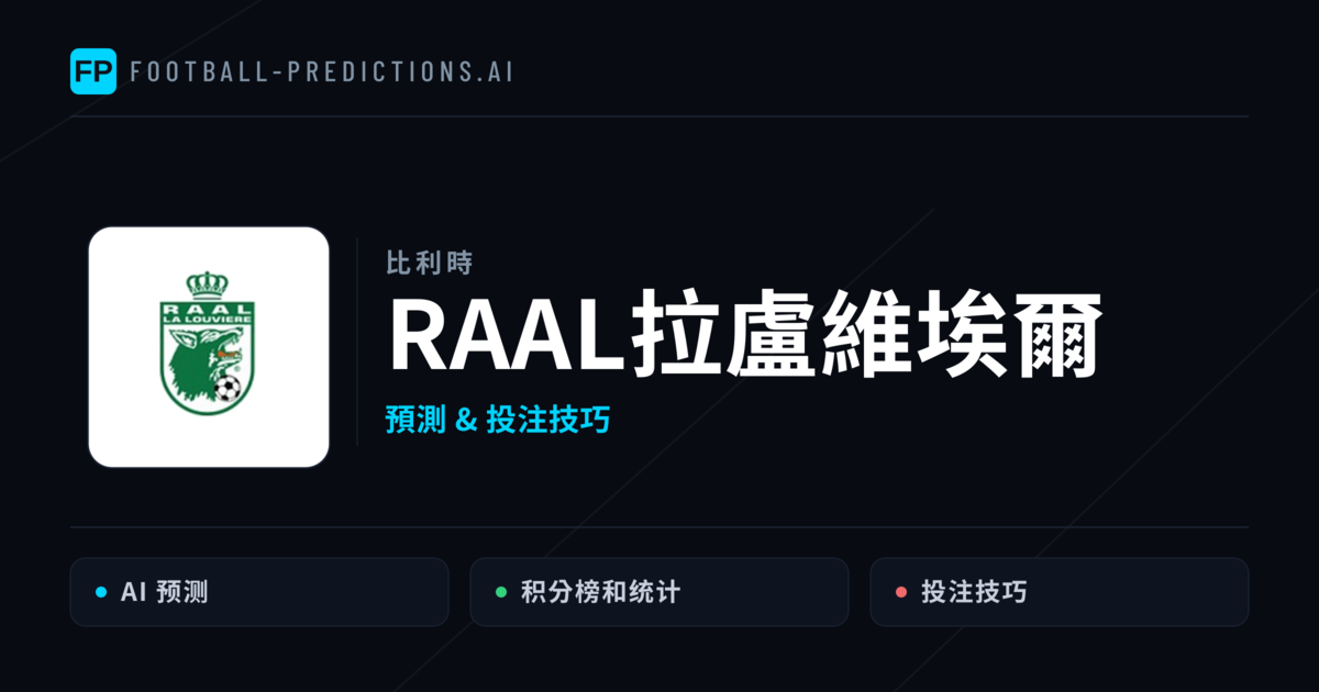 RAAL拉盧維埃爾 運彩分析|足球預測與數據
