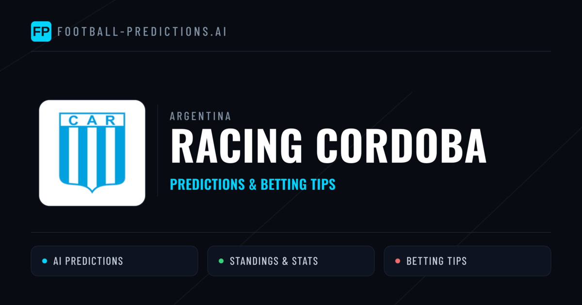 Racing Cordoba Predictions & Stats