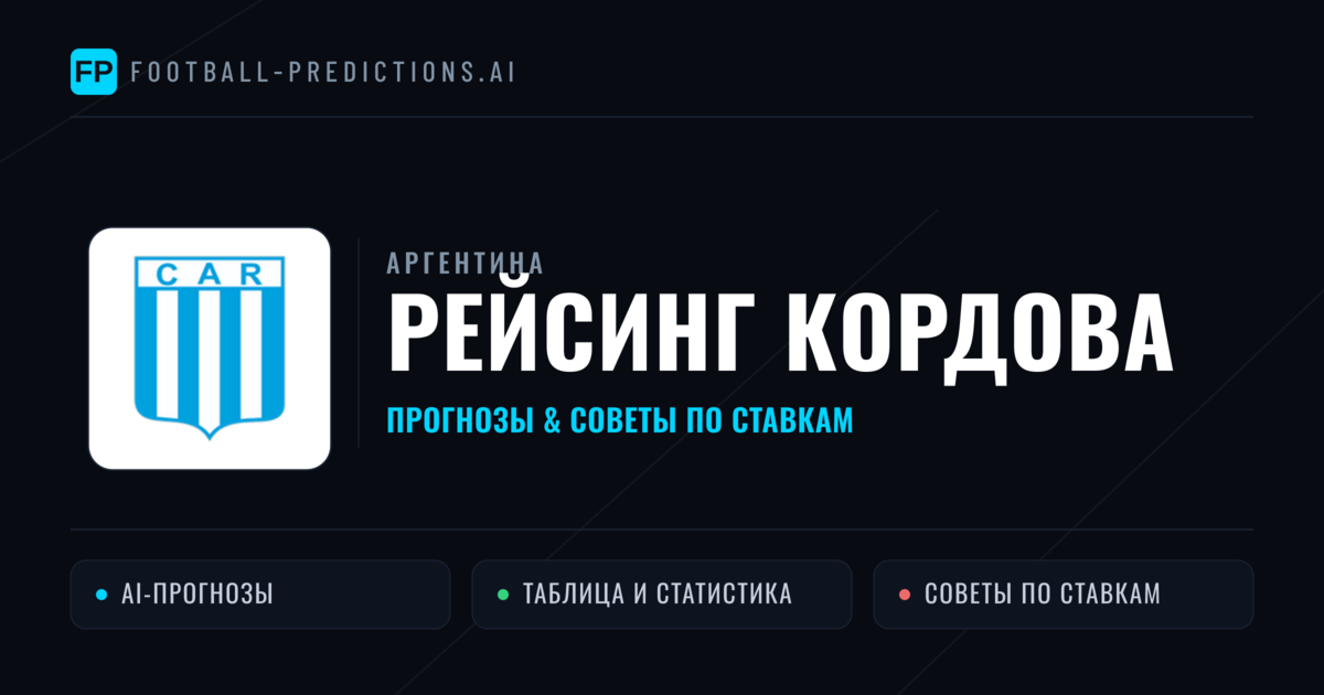 Рейсинг Кордова прогнозы и статистика