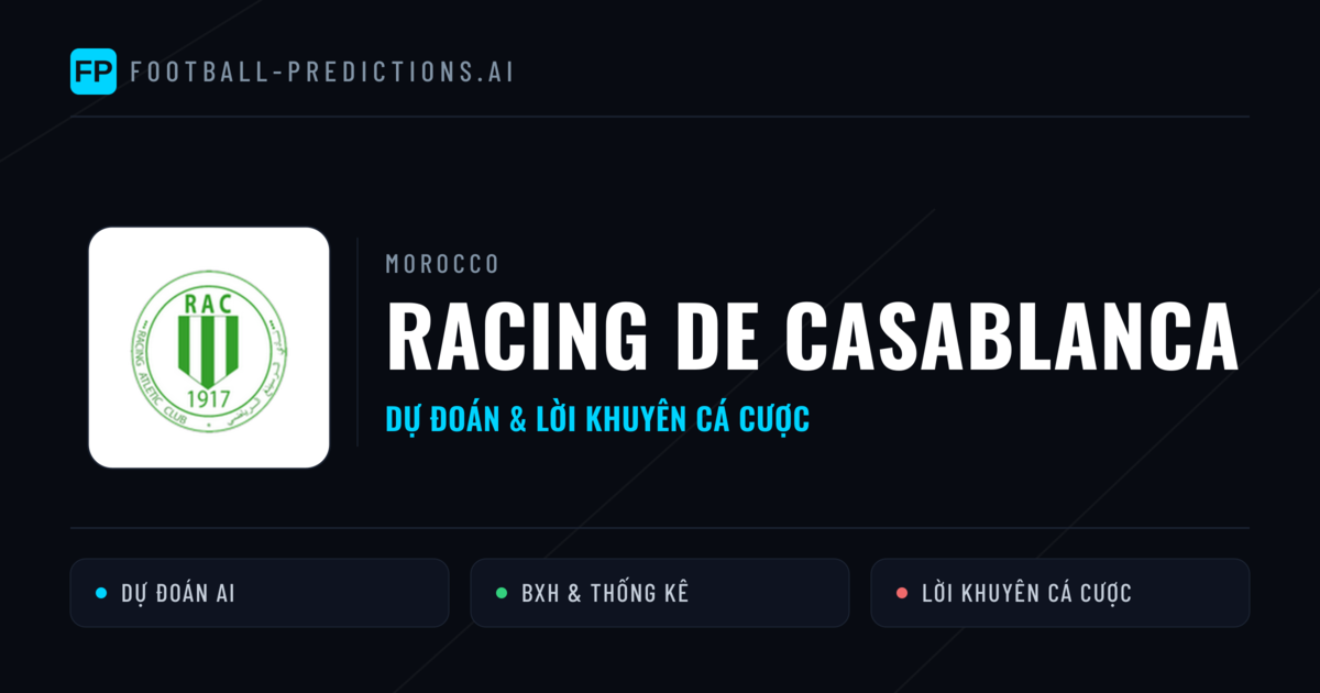 Racing de Casablanca Dự đoán & Thống kê