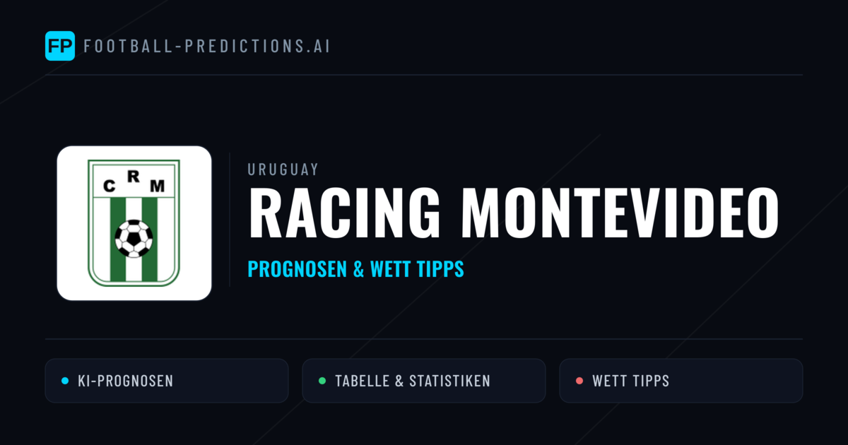 Racing Montevideo Prognosen & Statistiken