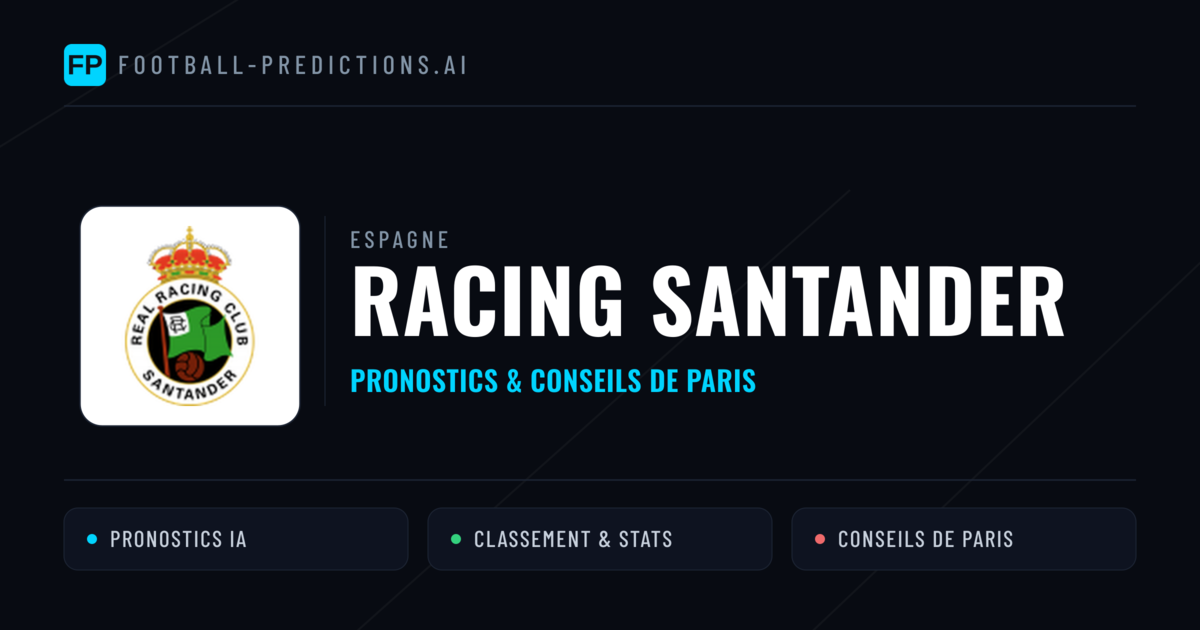 Racing Santander Pronostics & Statistiques