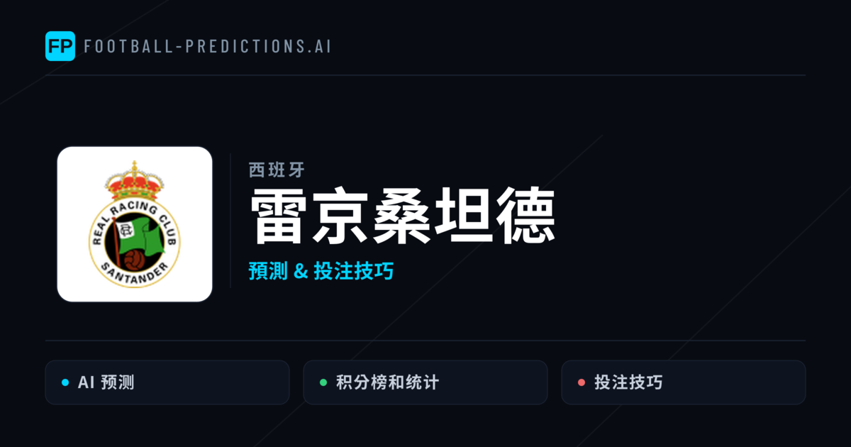 雷京桑坦德 運彩分析|足球預測與數據
