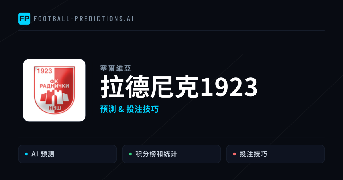 拉德尼克1923 運彩分析｜足球預測與數據