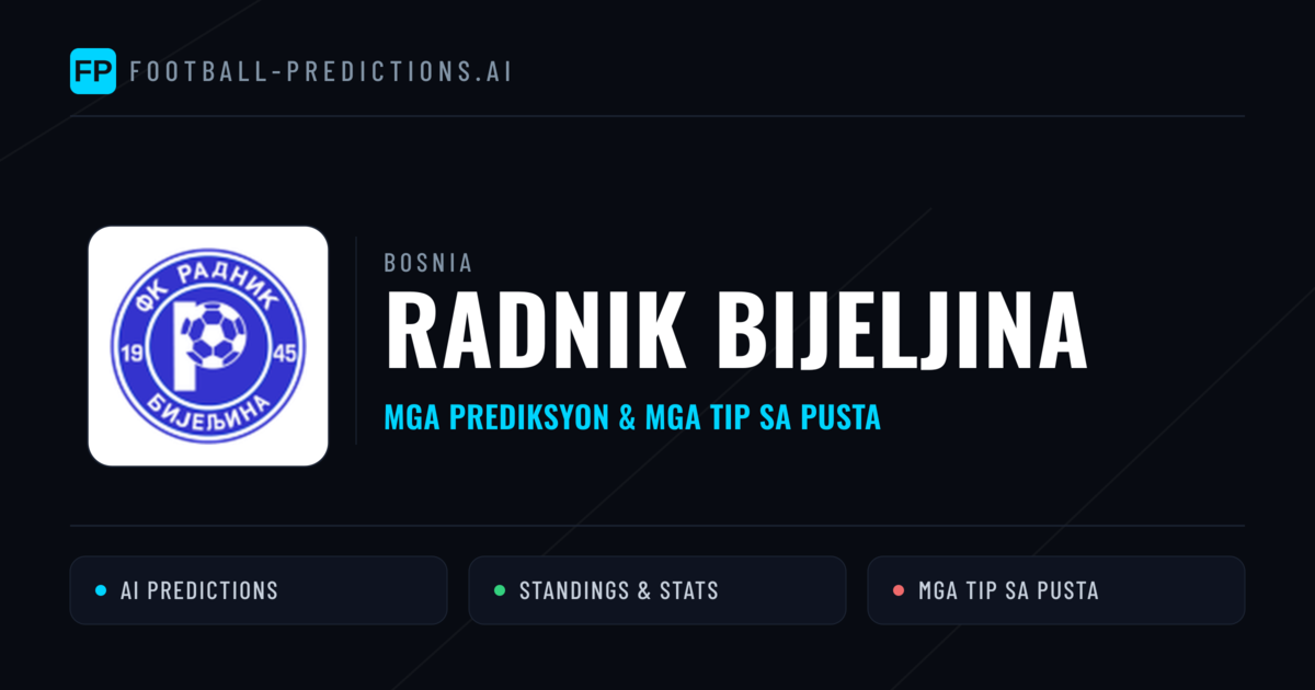 Radnik Bijeljina Predictions & Stats