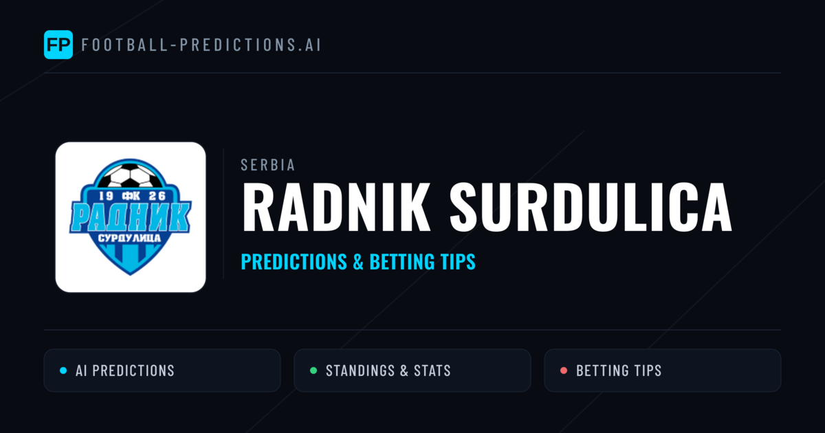 Radnik Surdulica Predictions & Stats