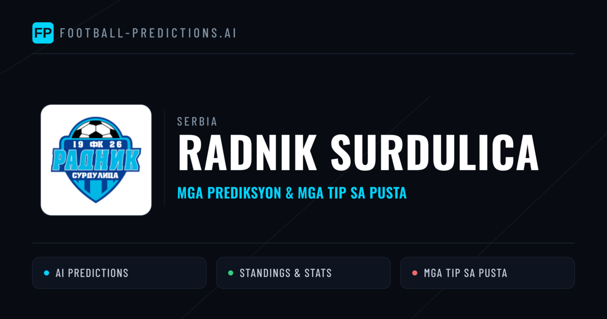 Radnik Surdulica Predictions & Stats