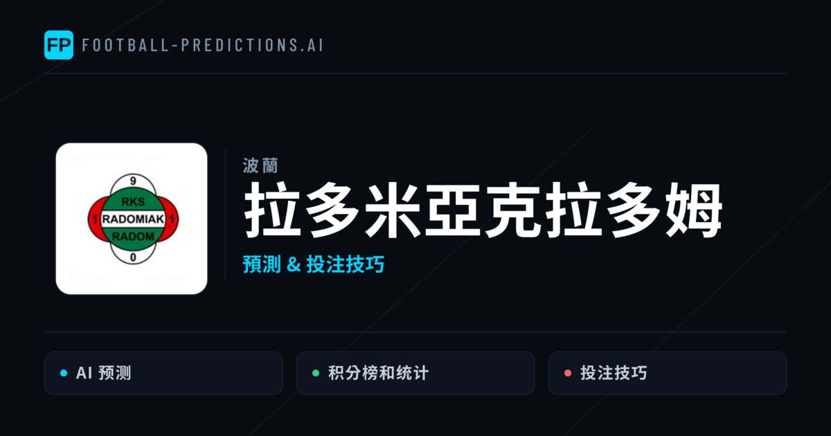 拉多米亞克拉多姆 運彩分析｜足球預測與數據