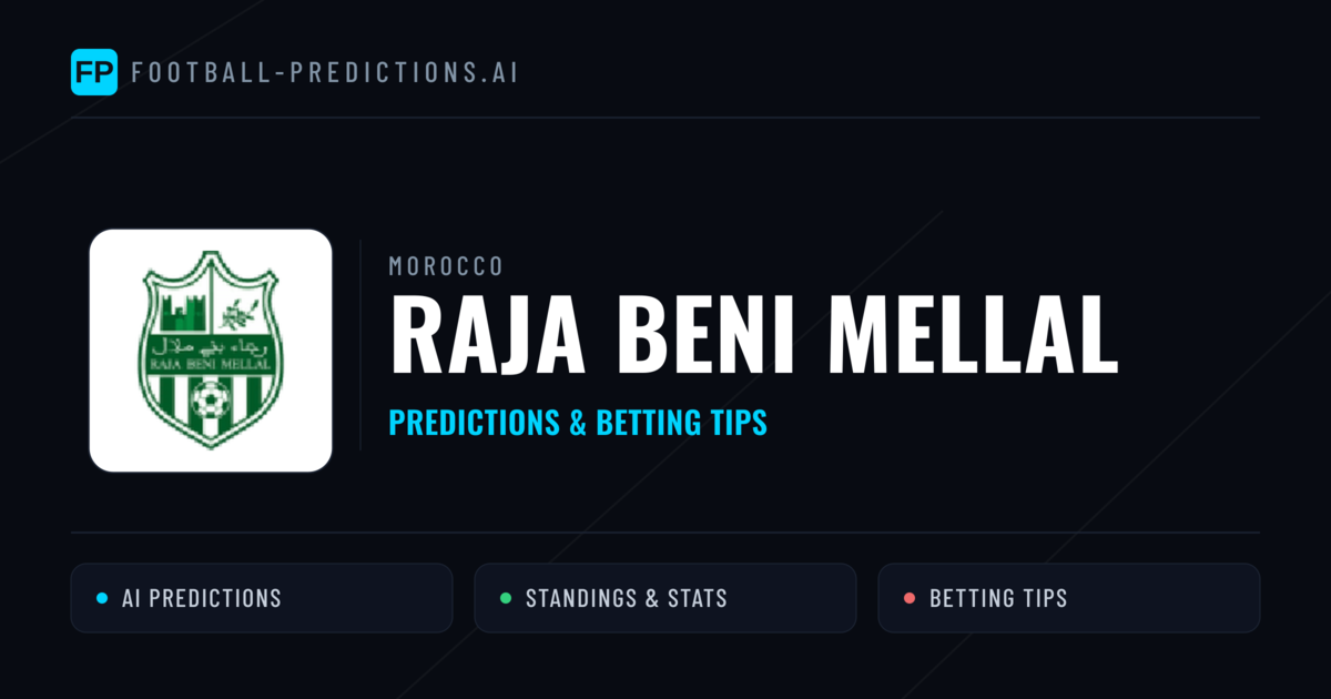 Raja Beni Mellal Predictions & Stats