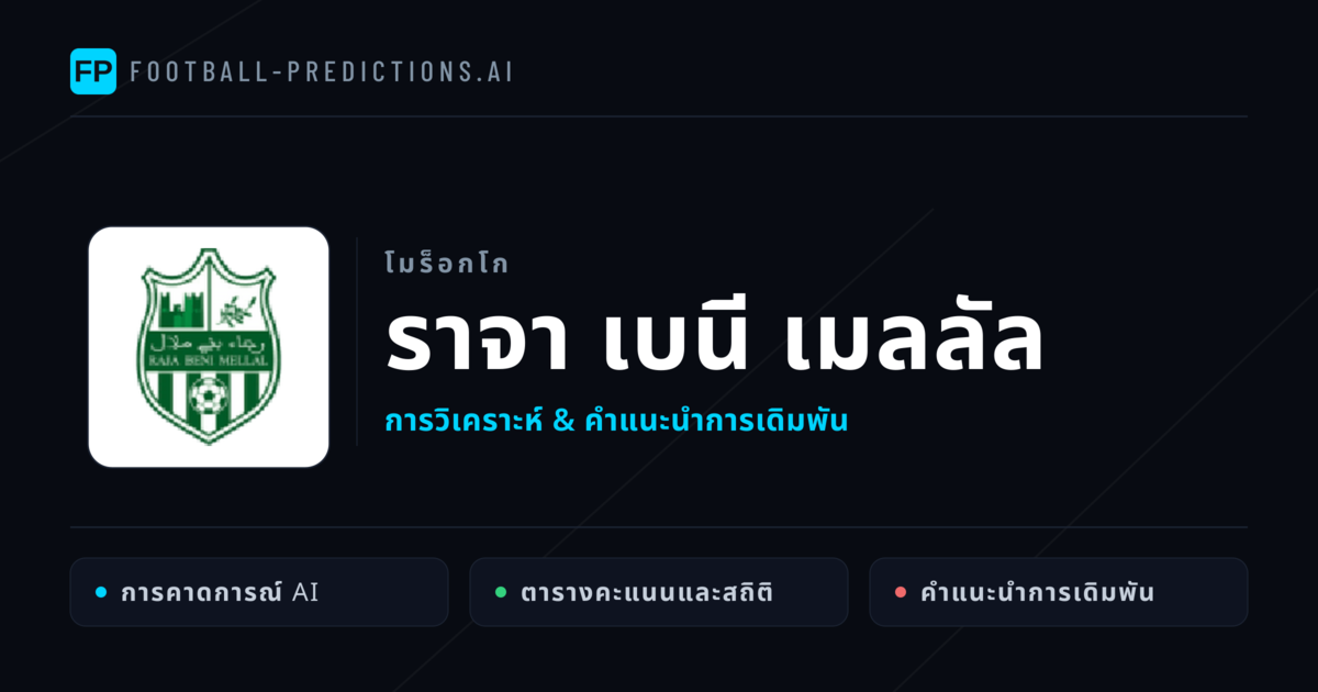 ราจา เบนี เมลลัล การวิเคราะห์และสถิติ