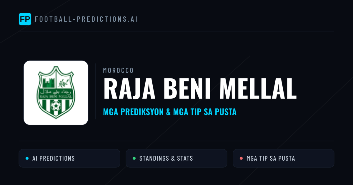Raja Beni Mellal Predictions & Stats
