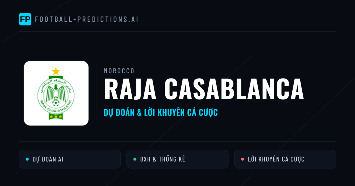 Raja Casablanca Dự đoán & Thống kê