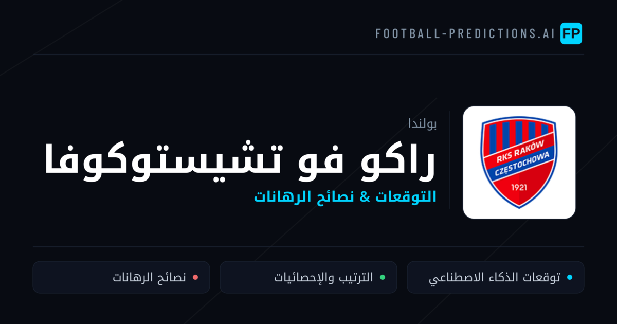 راكو فو تشيستوكوفا توقعات واحصائيات