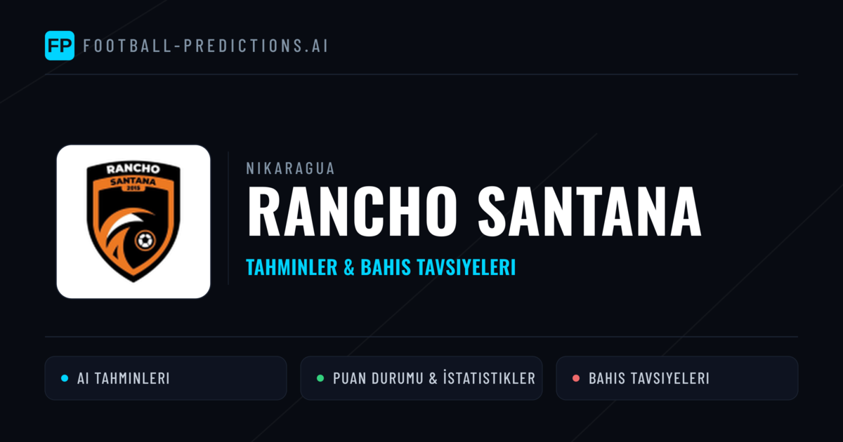 Rancho Santana Tahminleri & İstatistikler
