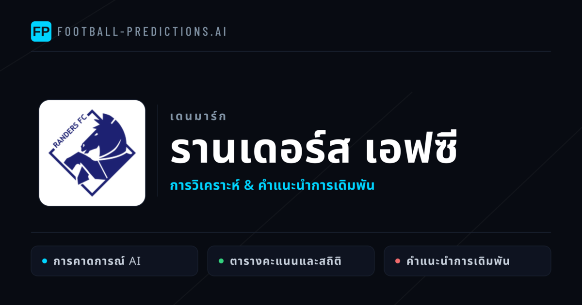 รานเดอร์ส เอฟซี การวิเคราะห์และสถิติ