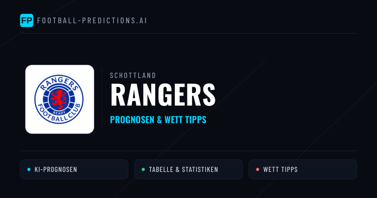 Rangers Prognosen & Statistiken