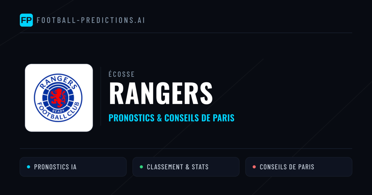 Rangers Pronostics & Statistiques