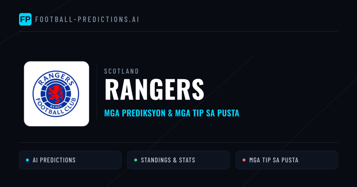 Rangers Predictions & Stats