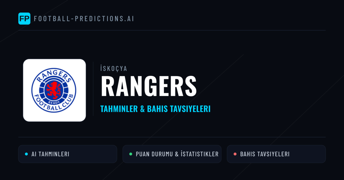 Rangers Tahminleri & İstatistikler
