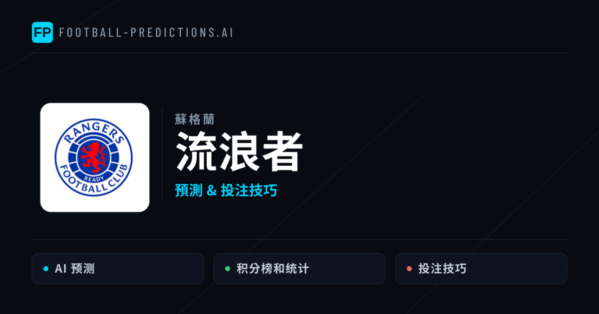 流浪者 運彩分析｜足球預測與數據