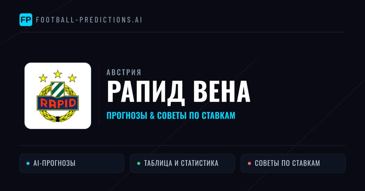 Рапид Вена прогнозы и статистика