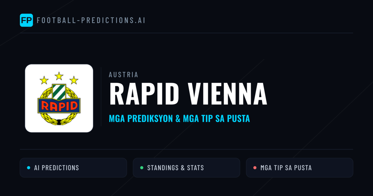 Rapid Vienna Predictions & Stats