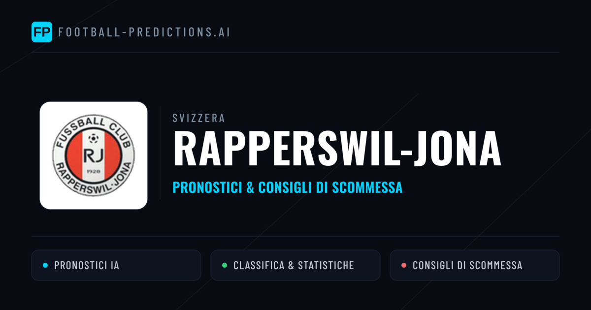 Pronostici e Statistiche Rapperswil-Jona