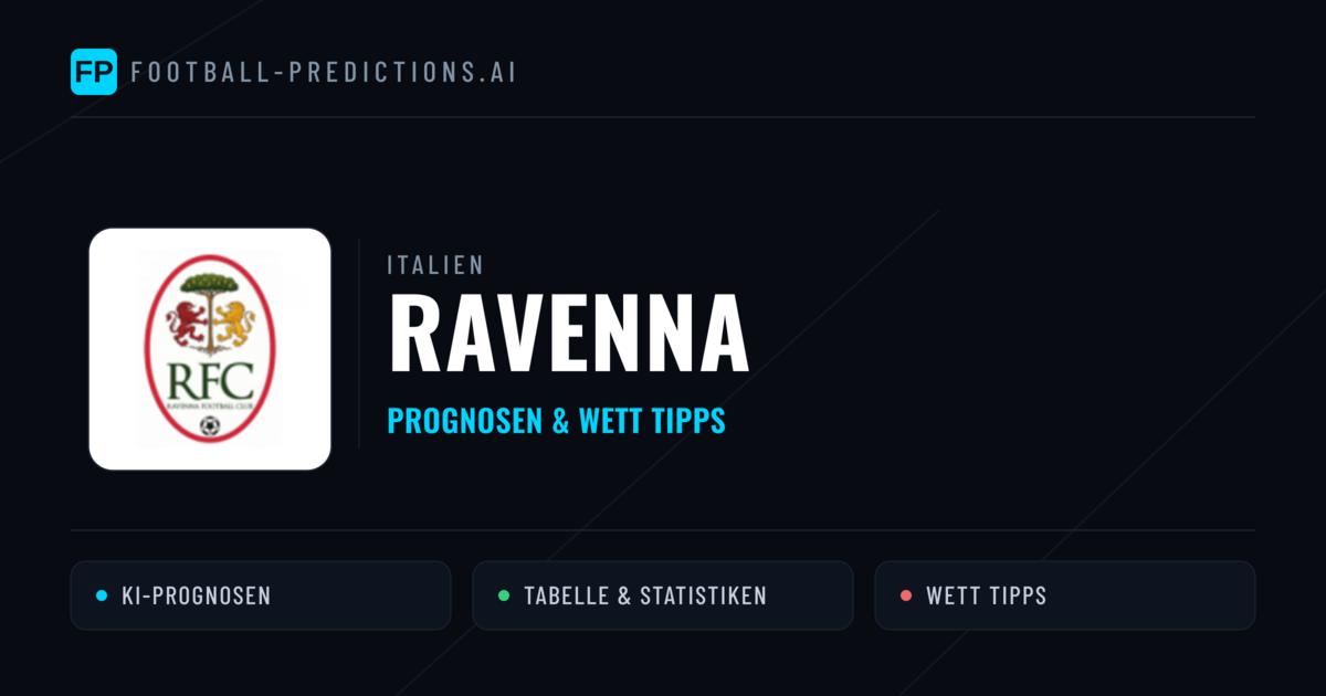 Ravenna Prognosen & Statistiken