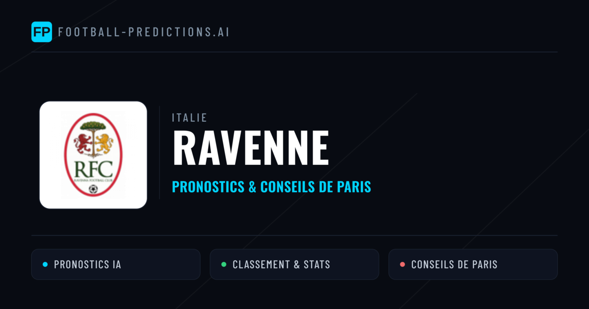 Ravenne Pronostics & Statistiques