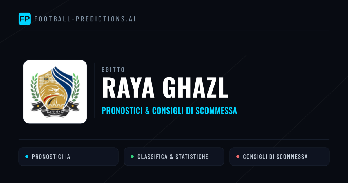Pronostici e Statistiche Raya Ghazl