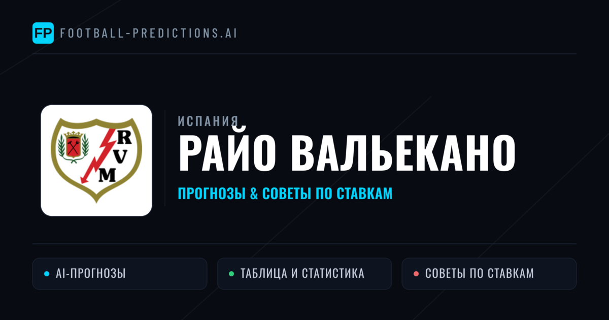 Райо Вальекано прогнозы и статистика