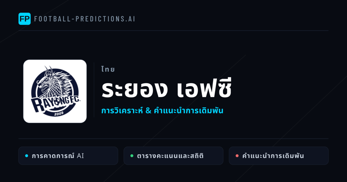 ระยอง เอฟซี การวิเคราะห์และสถิติ