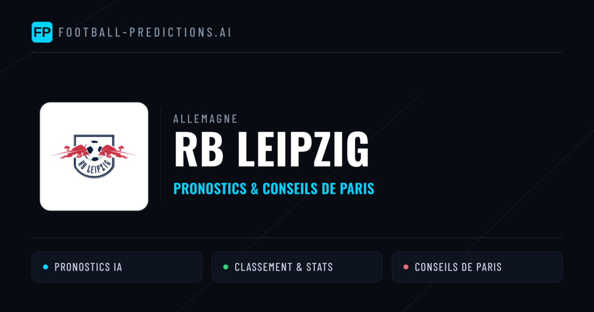 RB Leipzig Pronostics & Statistiques