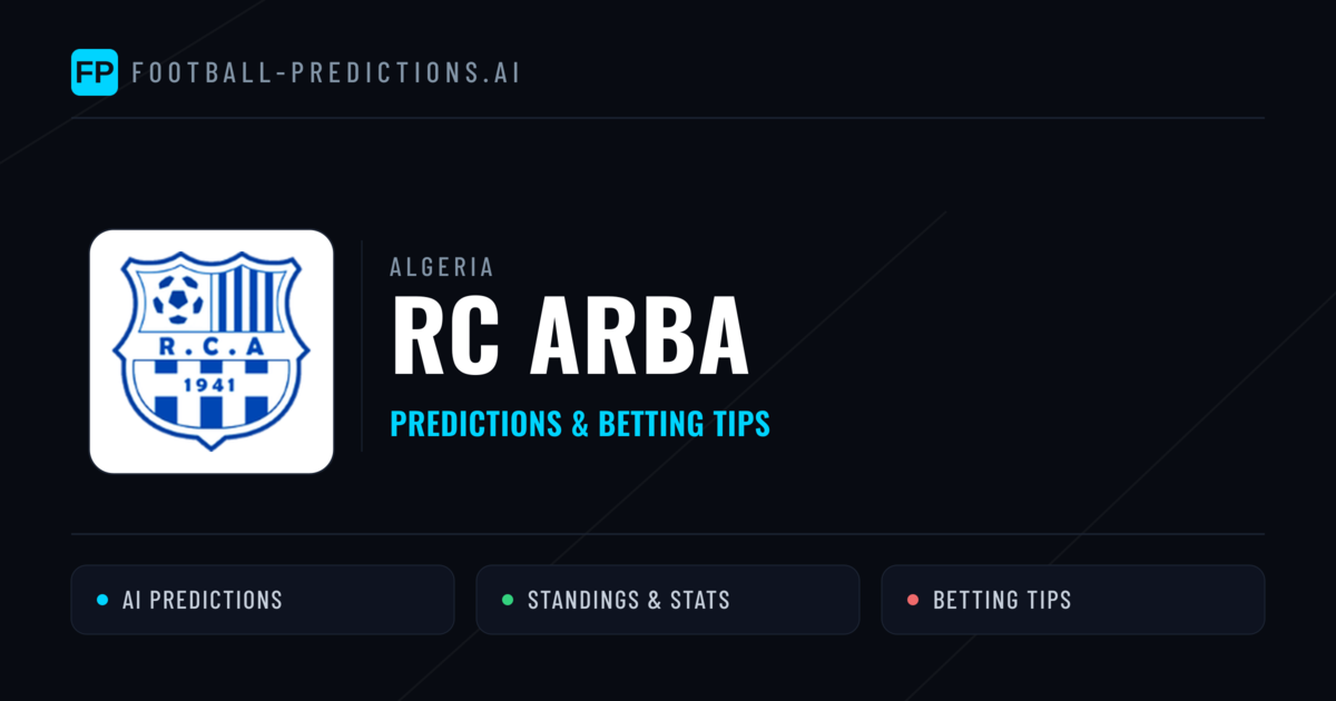 RC Arba Predictions & Stats