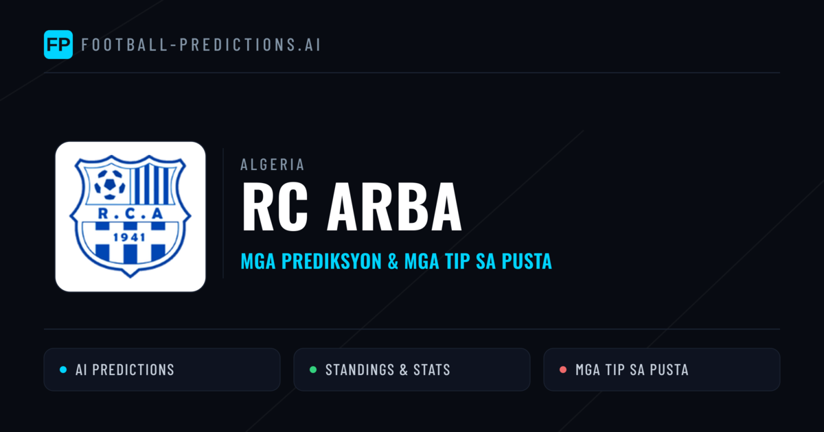 RC Arba Predictions & Stats
