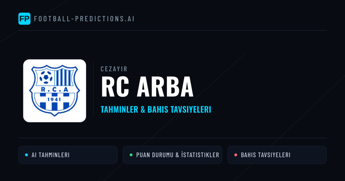 RC Arba Tahminleri & İstatistikler