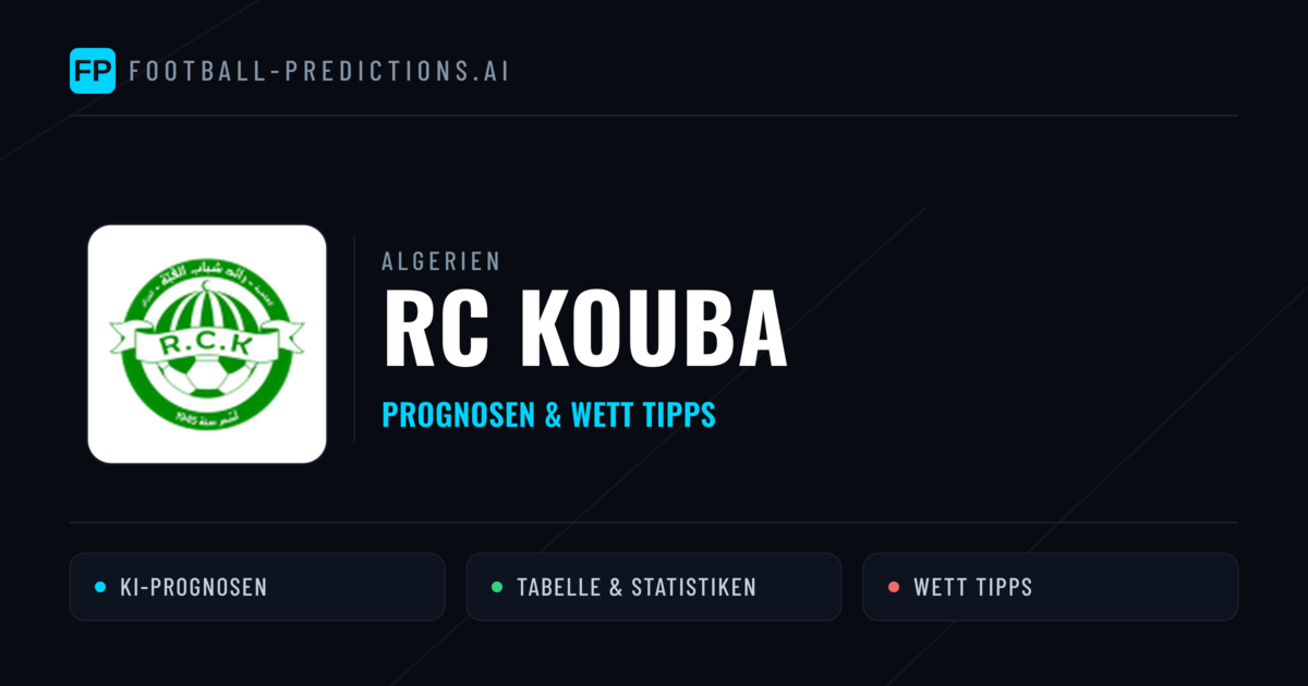 RC Kouba Prognosen & Statistiken