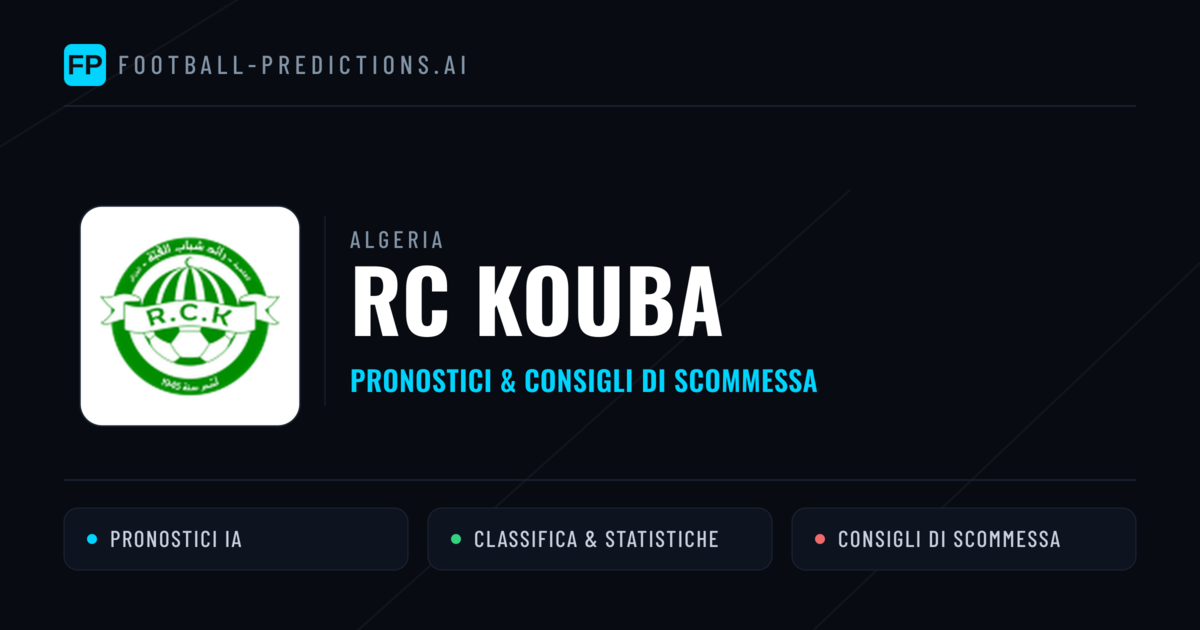 Pronostici e Statistiche RC Kouba