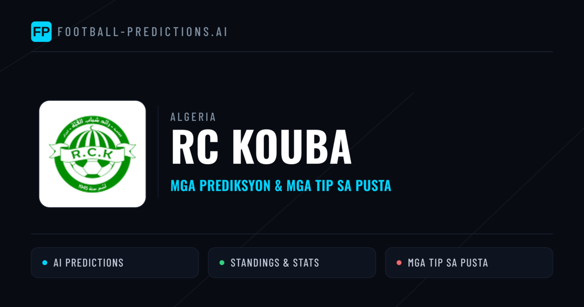 RC Kouba Predictions & Stats