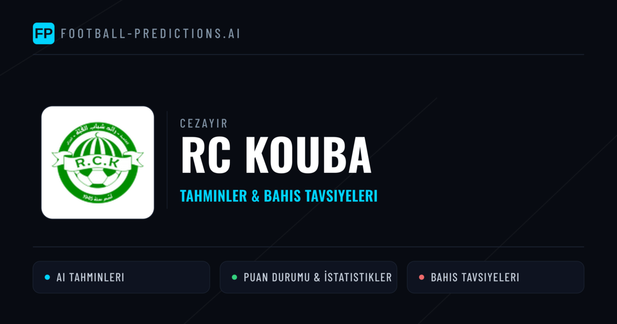 RC Kouba Tahminleri & İstatistikler