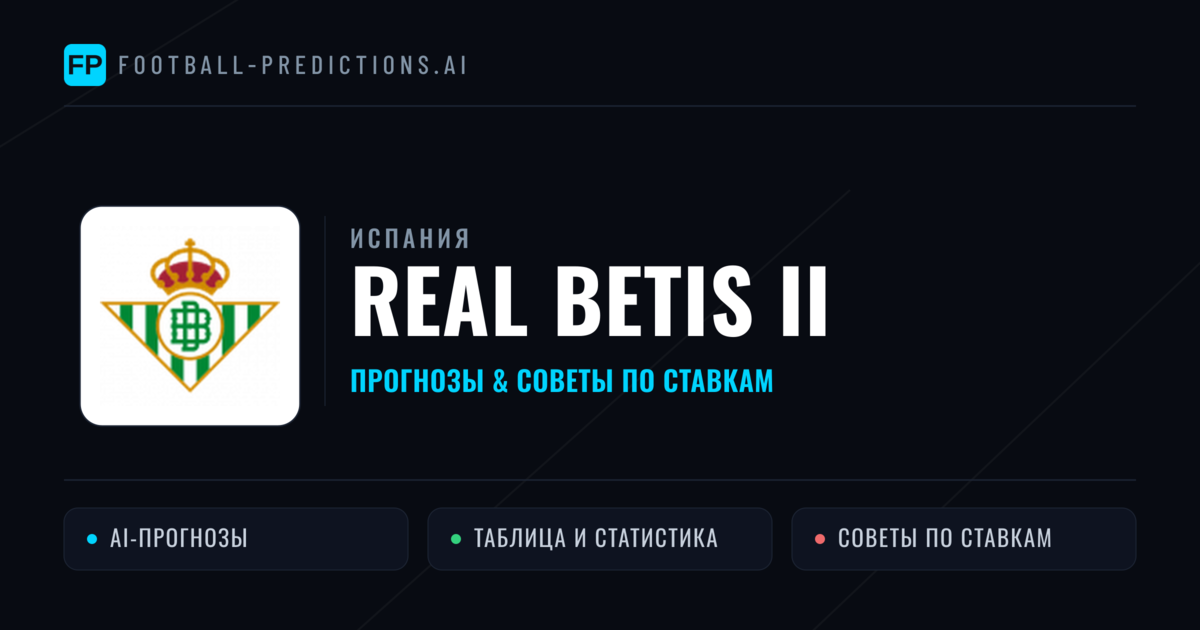 Real Betis II прогнозы и статистика