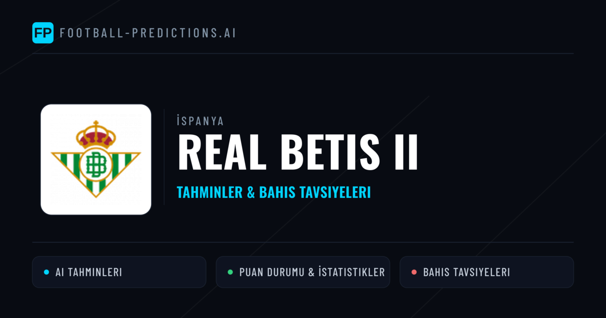 Real Betis II Tahminleri & İstatistikler