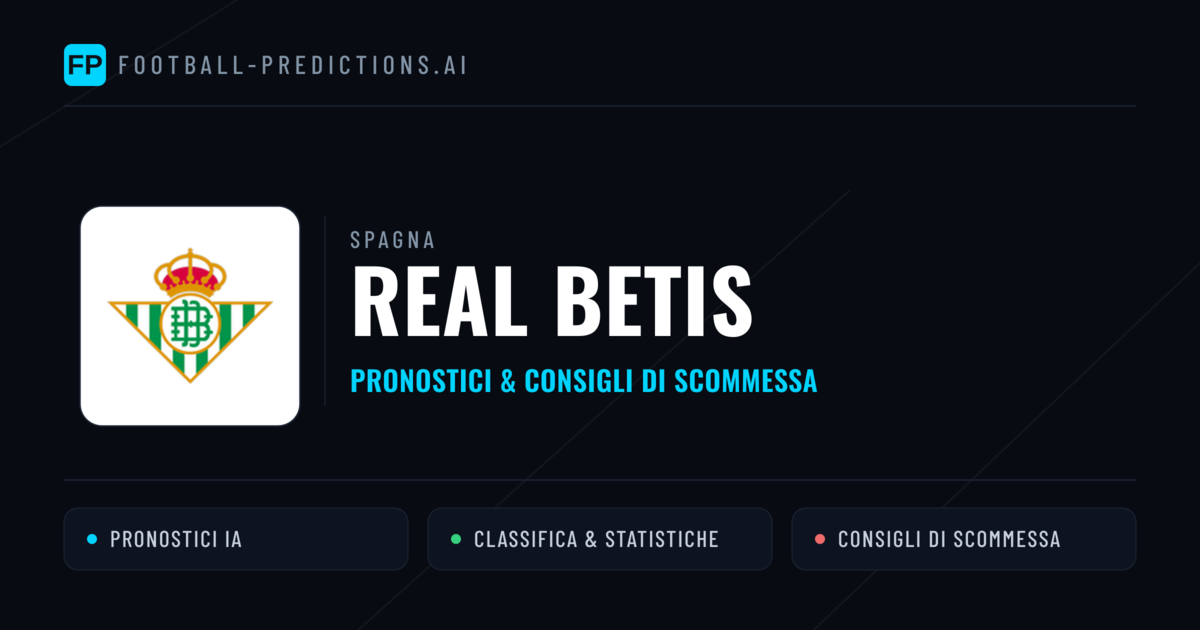 Pronostici e Statistiche Real Betis