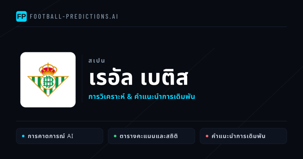 เรอัล เบติส การวิเคราะห์และสถิติ