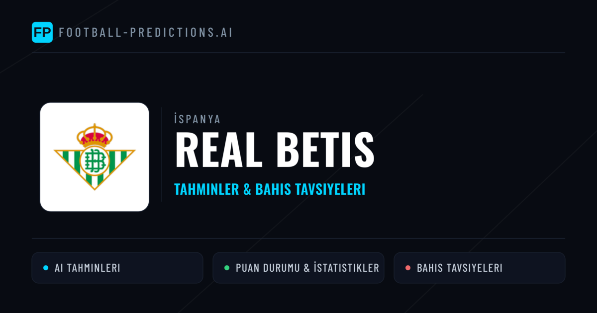 Real Betis Tahminleri & İstatistikler