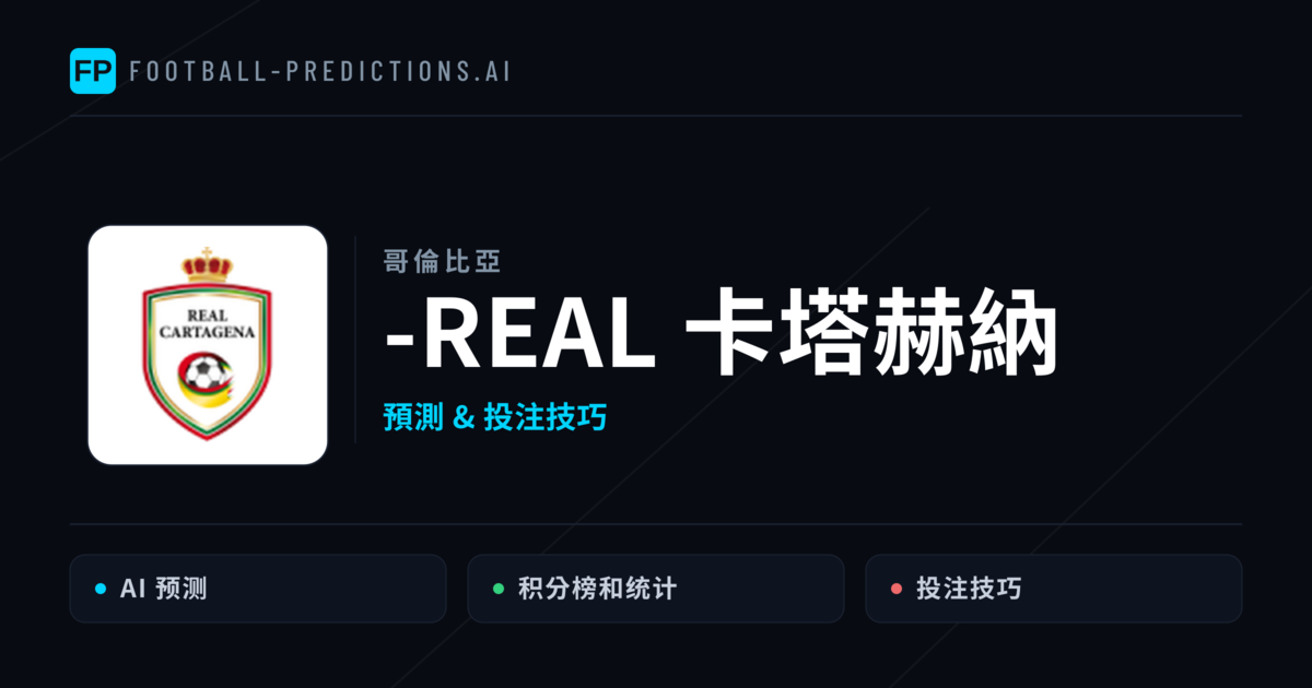 real 卡塔赫納 運彩分析|足球預測與數據