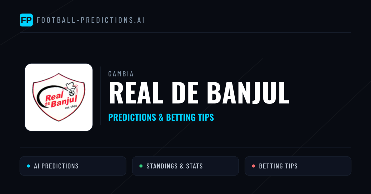 Real de Banjul Predictions & Stats