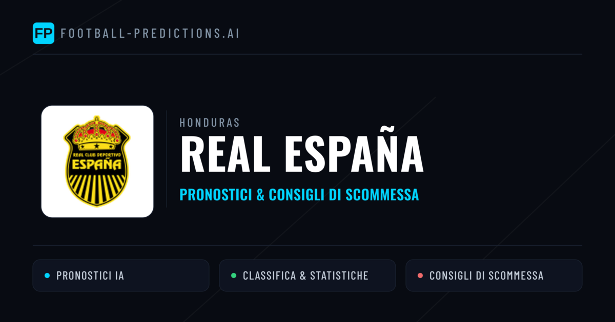 Pronostici e Statistiche Real España