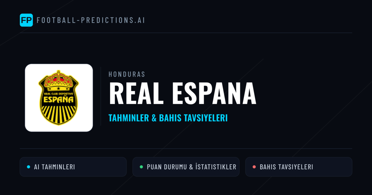 Real Espana Tahminleri & İstatistikler