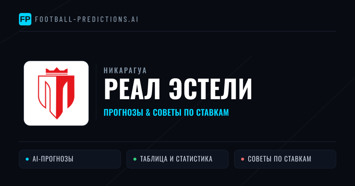 Реал Эстели прогнозы и статистика